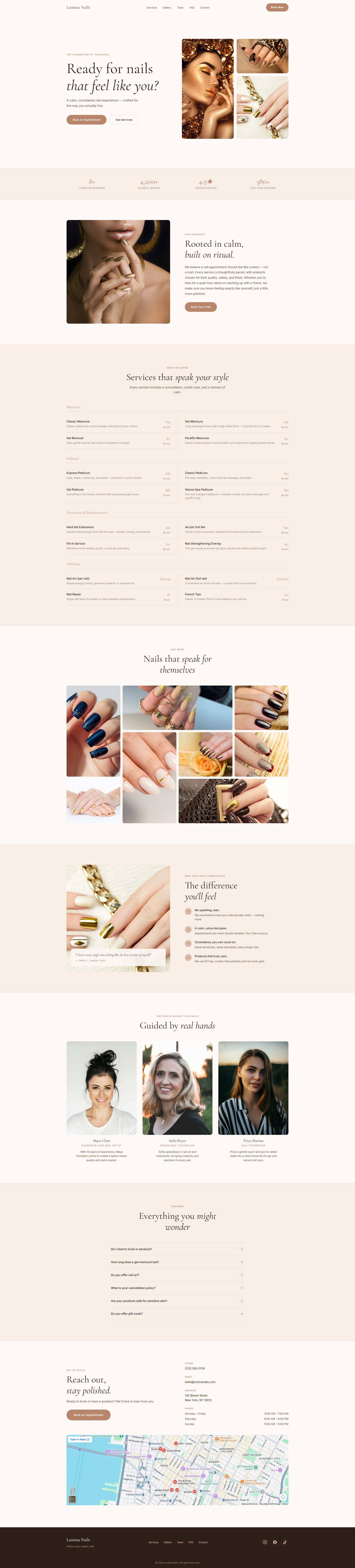 Editorial Boutique salon template preview